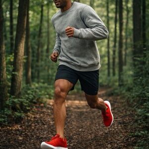 NOBULL Rare Red Perforated Training Shoes with White Sole Size Womens 7